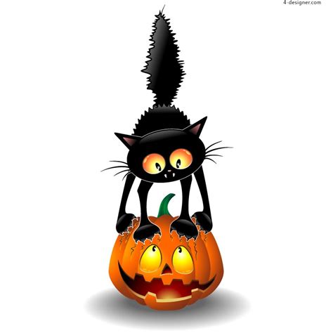 cat and pumpkin clipart - Clip Art Library