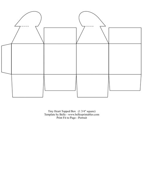 Easy Printable Box Template