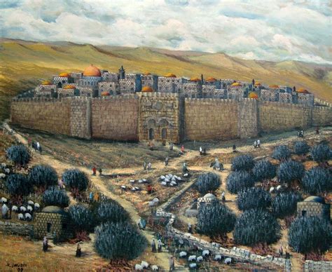 Jerusalem painting israel landscape amnon hoftman אמנון הופטמן ציור של ...