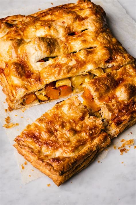 Roasted Vegetable Pie with Puff Pastry | occasionallyeggs.com #veganrecipes #holidays ...