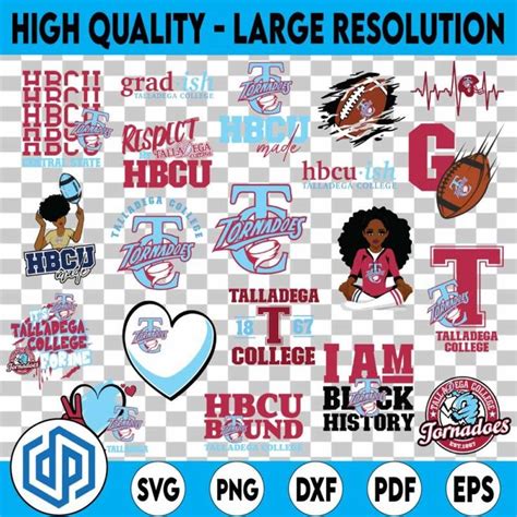 20+ Files Talladega College Svg, HBCU Teams svg, HBCU Football Svg, Png, Jpg, Dxf - Pe Dear ...