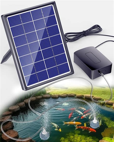 Amazon.com: Biling Solar Water Pump & 2200 mAh Solar Air Pump : Patio ...