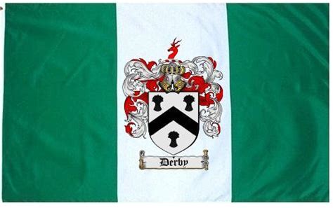 Derby Coat of Arms Flag / Family Crest Flag - Coat of Arms