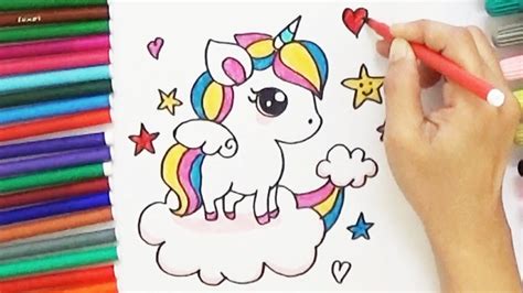 How to Draw a Cartoon Unicorn - Cute and Easy, BoDraw