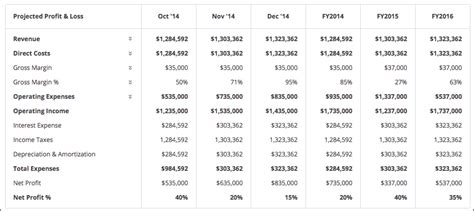 Profit and loss (P&L) statement- LivePlan Help Center