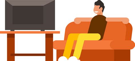 Man watching tv clipart. Free download transparent .PNG | Creazilla - Clip Art Library