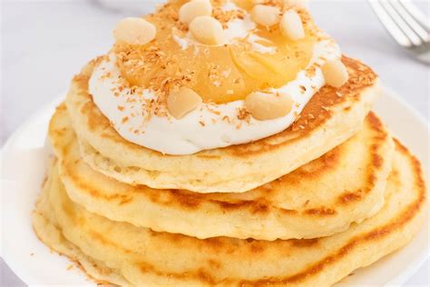 Hawaiian Pancakes | Recipe | Recipes, Tasty kitchen, Peanut butter chips