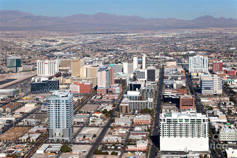 Downtown Las Vegas Skyline Photograph by Bill Cobb