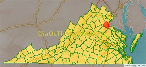 Map of Stafford County, Virginia - Thong Thai Real