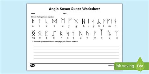 Runes | The Anglo-Saxon Alphabet and Language | KS2 History