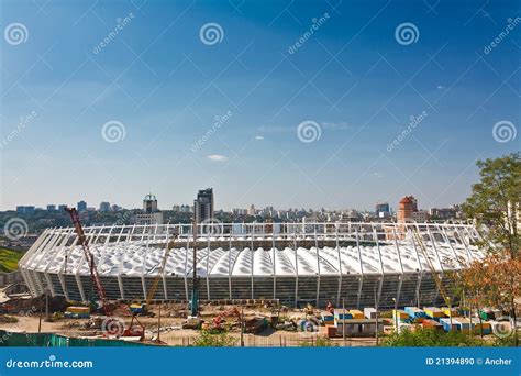 Soccer Stadium Under Construction Editorial Image - Image of arena ...