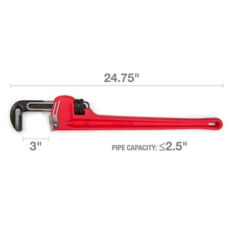 Steelman 24-Inch Heavy-Duty Cast Iron Straight Handle Pipe Wrench – Steelman Tools