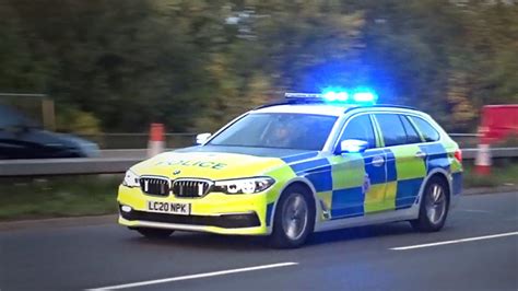 NEW Gloucestershire Police BMW 5 Series RPU Responding - YouTube