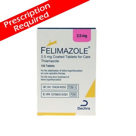 Felimazole 2.5mg Tab - HormonesSmall Animals-VetMedicinesDirect