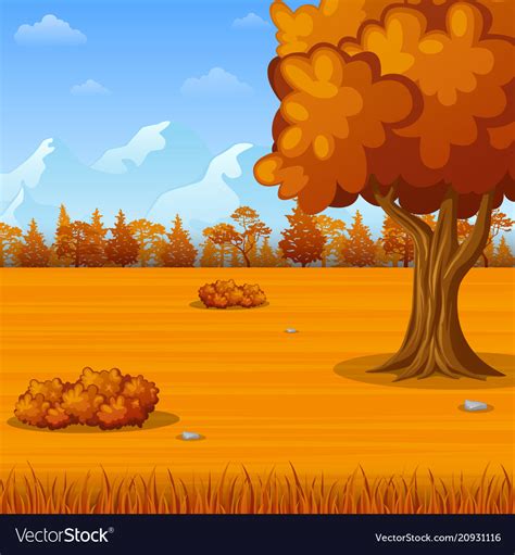 Autumn landscape background Royalty Free Vector Image