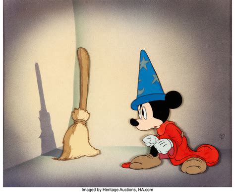 Fantasia Mickey Mouse as The Sorcerer's Apprentice Production Cel | Lot ...