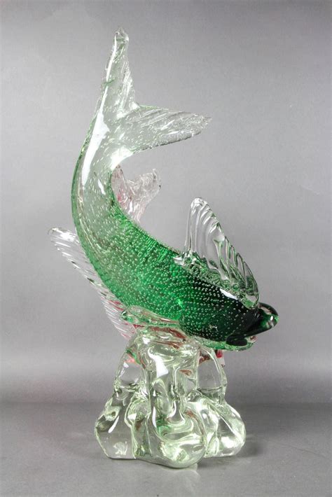 Murano Glass Sculpture Of Two Fish By Barbini | 1stdibs.com | Glass sculpture, Blown glass art ...