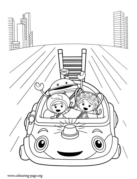 Team Umizoomi - Milli, Geo, Bot and Umi Car coloring page | Cars ...