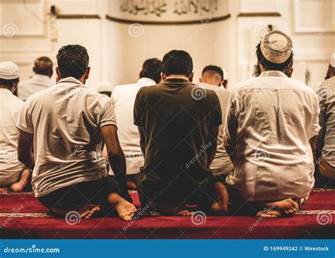 Closeup Shot of Muslim People Worshiping in the Mosque Editorial Photography - Image of mosque ...