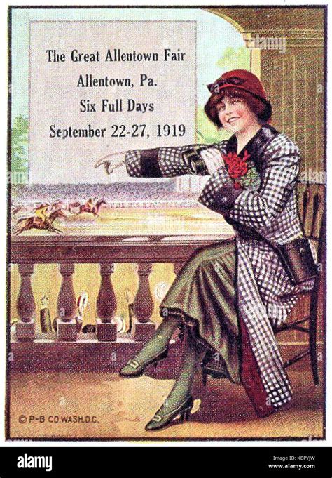 1919 Allentown Fair Poster Allentown PA Stock Photo - Alamy