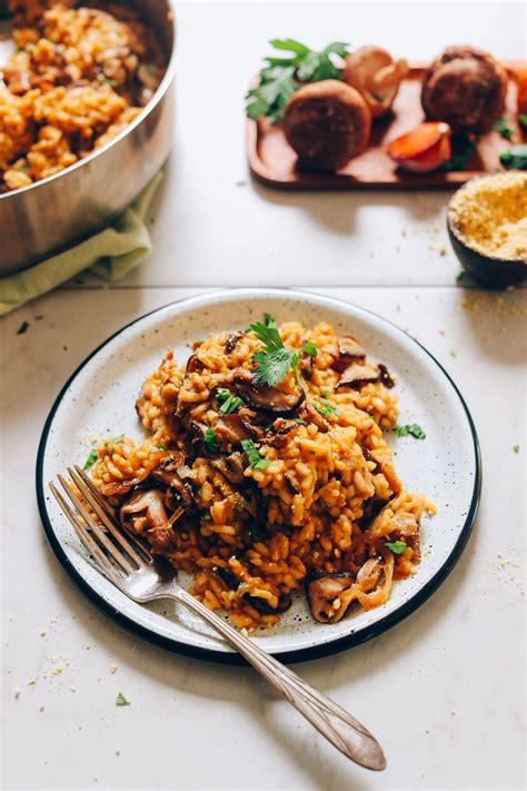 Caramelized Shiitake Mushroom Risotto - Minimalist Baker Recipes