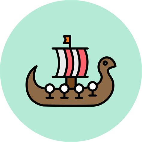 Viking Ship Vector Icon 21038920 Vector Art at Vecteezy