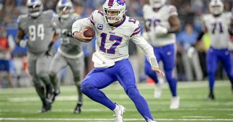 Josh Allen stats: Bills QB continues rushing prowess in fifth season ...