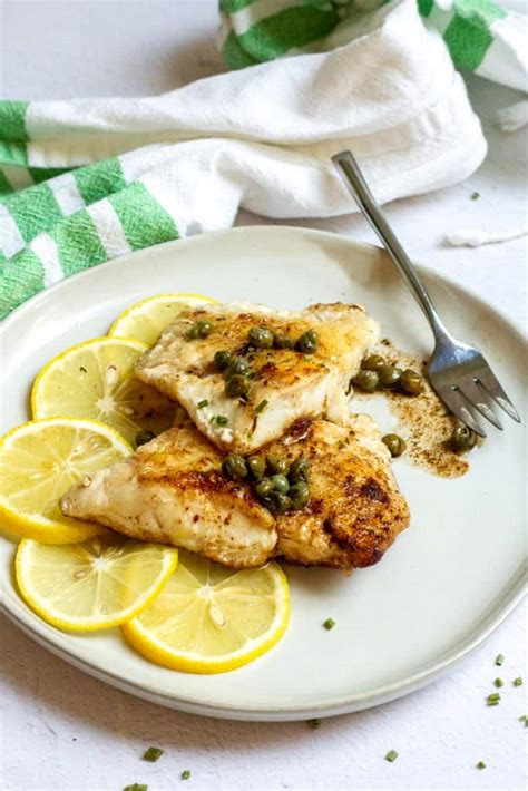 Pan-Seared Rockfish with Lemon Caper Sauce - Champagne Tastes®