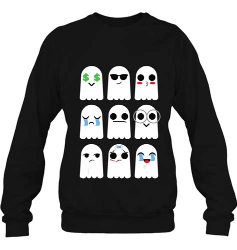 Ghost Emoji Collection Boo Ghosts Halloween Emoticon Gift