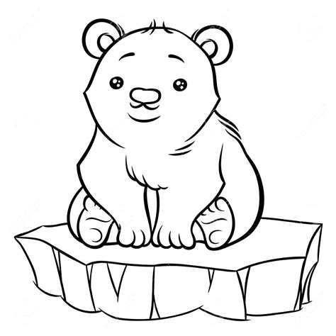 Polar Bear Cub Drawing | Free download on ClipArtMag