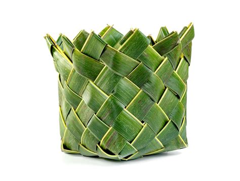 basket from coconut leaf isolated on white background 10123651 Stock ...