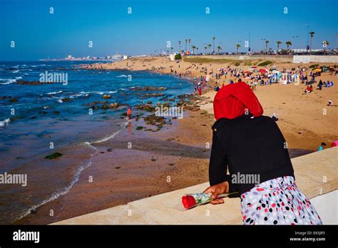 Morocco, Casablanca, Ain Diab beach Stock Photo - Alamy