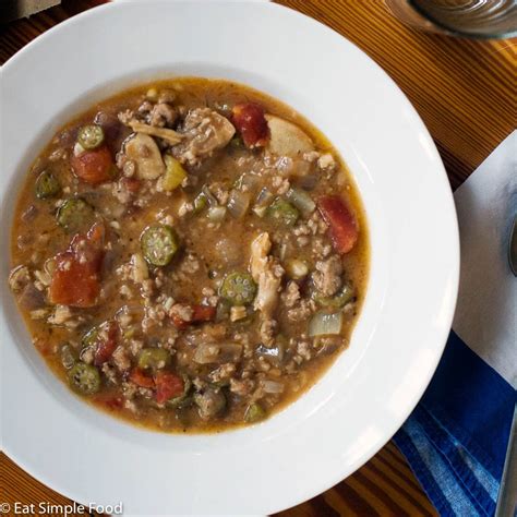 Creole Chicken And Sausage Gumbo Recipe - Eat Simple Food