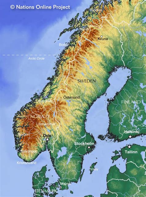 Political Map of Sweden - Nations Online Project