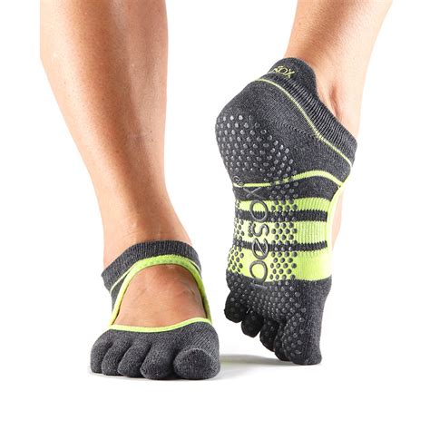 ToeSox Full Toe Bellarina Non Slip Grip Workout Dance Yoga Pilates Socks | eBay