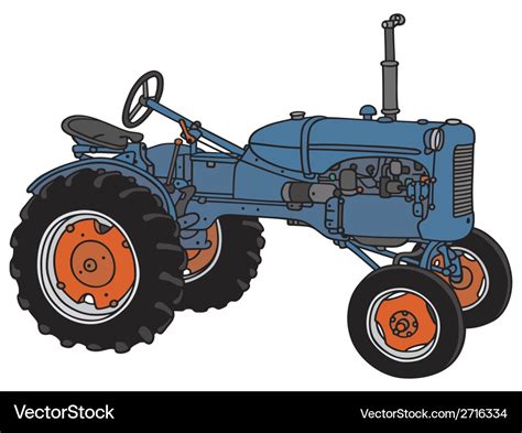 Old tractor Royalty Free Vector Image - VectorStock