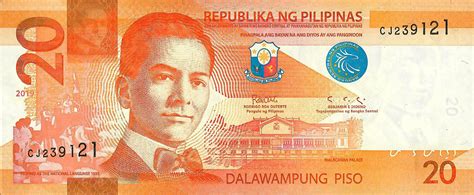 Philippines new signature 20-peso note (B1084d) confirmed – BanknoteNews