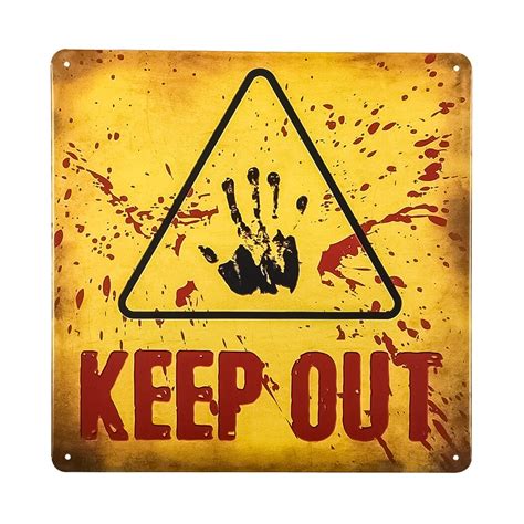 20+ Keep Out Halloween Sign – DECOOMO