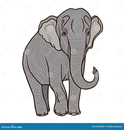 Red Book Asian Elephant Cartoon Color Vector Character Stock Vector - Illustration of indian ...