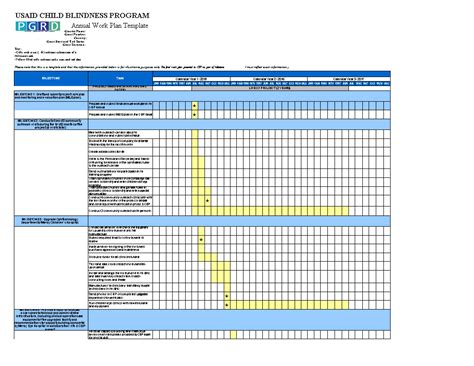 Annual Planning Template