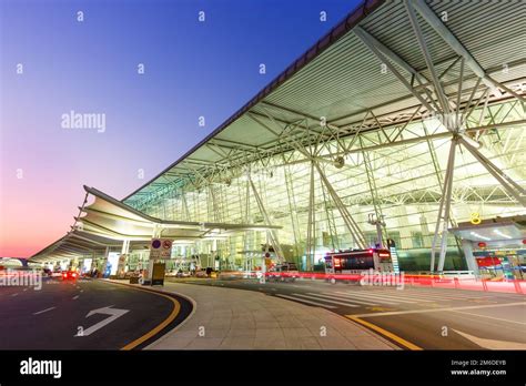 Guangzhou Baiyun International Airport Terminal 1 in China Stock Photo ...