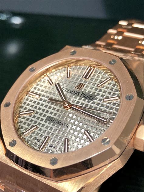 18ct Rose Gold Audemars Piguet Watch 15450.OR.00.1256OR.01 - Carr Watches