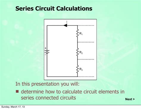 Series Circuit Calculations