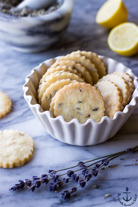 Lemon Lavender Shortbread Cookies | The Beach House Kitchen