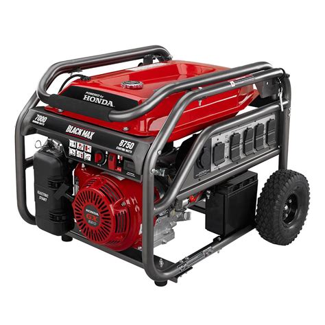 BLACK MAX 7000 Watt Gas Honda Motor Portable Generator with Electric Start | BLACK MAX | Brands ...