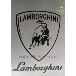 Lamborghini shield logo decal for cars, bikes, and laptop - lowest ...