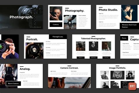 Photography PowerPoint Template | Photography portfolio template, Powerpoint templates, Free ...