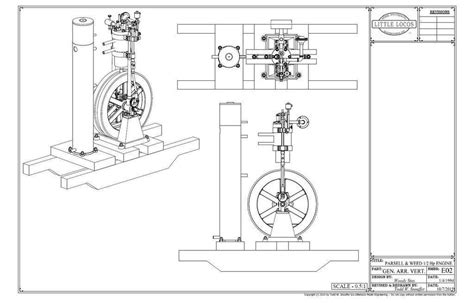 DRAWINGS / PLANS for Parsell and Weed Hit and Miss Engine Model - DRAWINGS ONLY | #1787564252