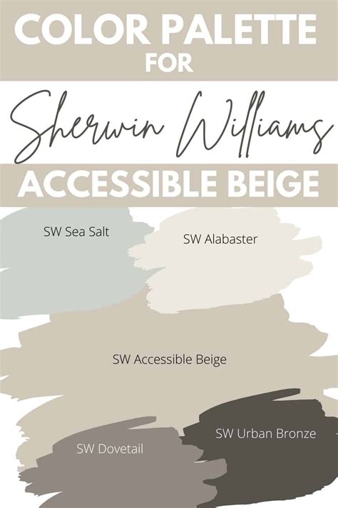 Sherwin Williams Accessible Beige Color Palette Stores | tratenor.es