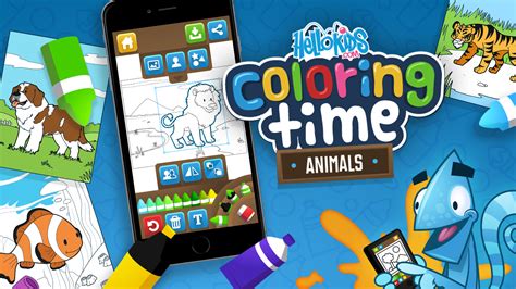 HelloKids Coloring Time Action Game - Play online at simple.game